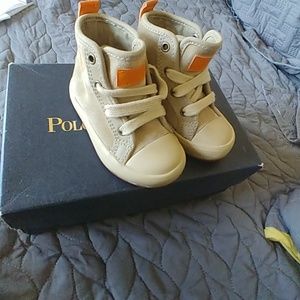 Polo Ralph Lauren Tan Mid Baby Boy Shoes